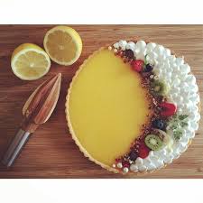 Lemon Meringue Pie Soft Meringue Peaks Kiwi Berries Raspberries Blueberries Candied Herbs Meringue Pie Desserts Lemon Meringue Pie