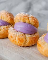 Ube Cream Puffs Pate A Choux Recipe Fork Spoon Recipe Cream Puffs Pate A Choux Ube
