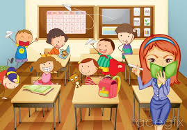 Cartoon classroom free png stock. Classroom Cartoon Vector Illustration Classroom Pictures Kids Education Classroom Management