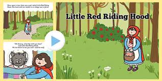 Little red riding hood is walking through the woods to visit her grandmother when a wolf approaches and asks where she's going. Little Red Riding Hood Story Powerpoint Teacher Made