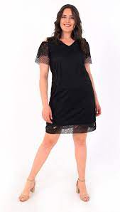 Buyuk Beden Paradise Elbise Black Black Kadin Giyim Elbise Giyim