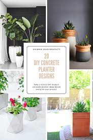 Add a half gallon of water and turn the mix with a shovel until it's thoroughly combined and has the consistency of cooked oatmeal. 20 Unique Diy Concrete Planter Designs Upgrade Your Creativity David On Blog