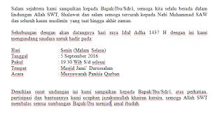 Di kesempatan kali ini dosenpintar.com akan membagikan artikel mengenai tentang contoh surat undangan yang meliputi. Contoh Undangan Pembentukan Panitia Qurban 2019 Serbandeso Blog