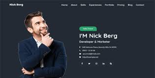 Check out the best personal website examples of blogs, portfolios, demos, online resumes, student websites, solo professional sites, and more. Nick Berg Personal Portfolio Template By Themes Master Themeforest