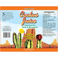 Fortified for all cacti and succulents. Grow More Cactus Juice Plant Fertilizer