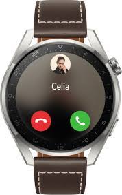 The device is built with a glass front, ceramic back, and titanium frame. Huawei Watch 3 Pro Huawei Global