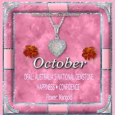 Birth Month Flower Necklace Australia Jewels Art Creation Birth Month October Baby Zodiac