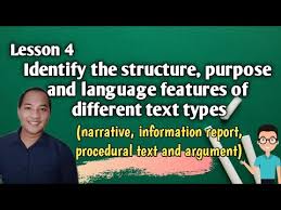 Maybe you would like to learn more about one of these? Identify The Structure Purpose And Language Features Of Different Text Types Melc Based Bes Tv Youtube