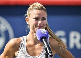 Camila giorgi's dad keeps inserting himself into the conversation with the chair umpire. Dml2 B4wvwcc5m
