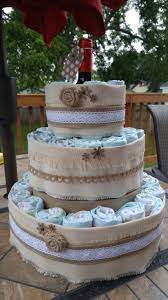 Diaper Cake Wine Bottle Center Hat Box Filledcenter Of Bottom Layer Filled With Baby Clothes Baby Lotion Soap Gifts Diaper Cake Soap Gifts Baby Lotion