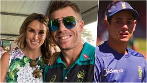 According to reports, de kock took a jibe at warner regarding his wife candice. David Warner Hits Out At Vile Disgusting Remark About Wife By Quinton De Kock Latestly