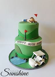Surprise Golf Themed Cake For An 80th Birthday Golf Birthday Cakes Golf Themed Cakes Dad Birthday Cakes