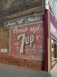 Vintage 7up Wall Advertisement Vintage Neon Signs Ghost Signs Vintage Walls