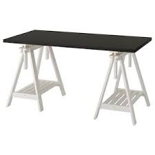 linnmon finnvard table brun noir blanc 150x75 cm ikea etagere en pin ikea idee deco bureau