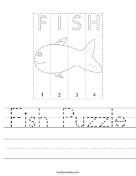 Try some of these summer printables with your kids. Fish Puzzle Worksheet Twisty Noodle