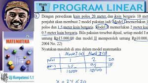 Check spelling or type a new query. Model Matematika Soal Cerita Dengan Tabel Program Linear Kelas 11 Un Mat 2004 No 22 Bse K13 Youtube