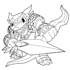 Wanted flameslinger coloring pages skylanders 4096. Skylanders Trap Team Snap Croc And Roll