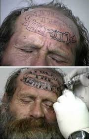 Image result for forehead tattoo