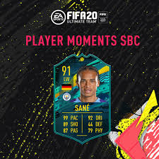 Leroy sane in 2025!get game capture cards here! Fifa 20 Player Moments Fut Cards Sbcs Objectives
