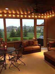 Mrs Party Planner Major Updates Porch Lighting Screened In Porch Lighting Screened Porch Decorating