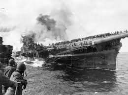 aircraft carrier uss franklin sank