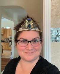 Tiara Redesign with Gold and Blue Accents