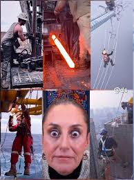 Los hombr#s también deben de lavar los trastes, nada de que no. También  tienen que tender la cama y barrer, no nomás las mujer#s” Luego de este  comentario de la Presidenta Claudia