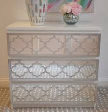 This Is A Plain Ikea Dresser Refinished With Mirror And O Verlays Love This Furniture Makeover Home Decor Mirrored Furniture