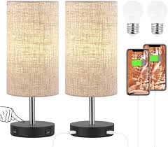 Shop our best selection of touch table lamps for living room & bedroom to reflect your style and inspire your home. Buy Touch Small Lamps For Nightstand Aooshine Touch Bedside Table Lamps For Bedroom Living Room Office Small Lamp Set Of 2 With 2 Usb Charger Ports Small Desk Lamp With Low