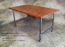 Build your own diy pipe leg table. Pipe Table Legs Muller Designs