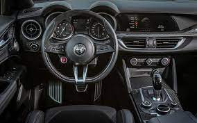 Download Wallpapers 4k Alfa Romeo Stelvio Quadrifoglio Interior 2018 Cars New Stelvio Italian Cars Alfa Romeo Besthqwallpapers Com Alfa Romeo Stelvio Alfa Romeo Alfa Romeo Giulia