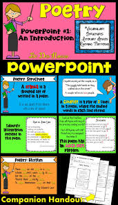 Introduction To Poetry Powerpoint Poetry Vocabulary Rhyming Patterns Poetry