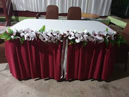 6 scallop (berbagai pilihan warna mengikut tema majlis) 11. Hiasan Meja Makan Di Rumah