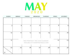 Creating a social networking calendar may appear daunting. Free Printable May 2020 Calendar For Instant Download