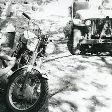 Two Vehicle That I Like The Most A Jeep And Old Bike Jeep Willys Oldbike Triumph Triumphtr5 Old Bikes Willys Jeep