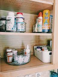 Lazy Susan Turntable Lazy Susan The Home Edit Medicine Cabinet Organization