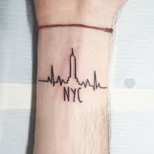 A Nice Skyline For Gianmarco New York Tattoo Nyc Tattoo Wrist Tatoo