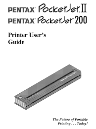 Here you can find pentax pocketjet 3 drivers. Pentax 203125 Pocketjet Ii B W Direct Thermal Printer User Manual Pdf Download Manualslib