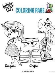 Free Disney Printables And Activity Pages Fancy Shanty Inside Out Coloring Pages Coloring Books Coloring Pages