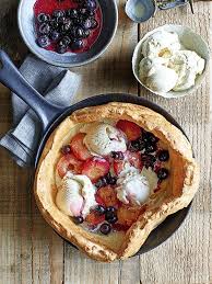 Dutch Baby With Spiced Plums Recipe Recipes Food Plum Recipes