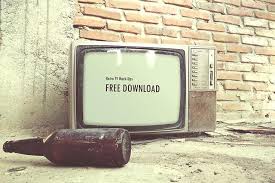 Free Retro Tv Mockup Retro Tv Bottle Mockup Retro