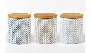 Maybe you would like to learn more about one of these? Buy George Home Geometric Canister Set With Bamboo Lid From Our Kitchen Storage In 2021 George Home Kitchen Projects Canister Sets