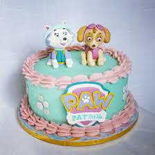 Paw Patrol Cake For Girls Skye And Everest Fondant Figurines Www Wonderlandtreats Co Za Paw Patrol Cake Paw Patrol Birthday Girl Paw Patrol Party