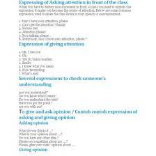 This video is about english lesson expression of asking and giving for attention enjoy to see this video.i am sorry of many mistake, because of i am. Contoh Expression Of Asking Attention D4pqgj7er6np