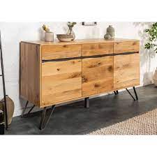 Maison & meubles 42 résultats pour 'buffet metal bois'. Buffet En Bois Massif Et Pied Metal 160 Cm Cbc Meubles