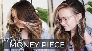 Money Piece Hair Technique How To Do A Face Frame On A Dimensional Balayage New Hair Trend 2019 Youtube Money Piece Hair Hair Foils Hair Techniques