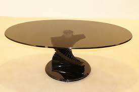 View the stylish karity collection of modern & contemporary glass coffee tables online. Swirl Black Glass Coffee Table Hl272