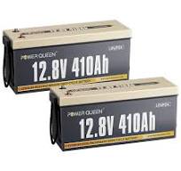 Power Queen 12V 410Ah LiFePO4 Batterie, Eingebautes 250A BMS