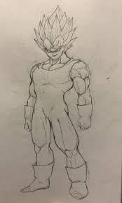 Majin Vegeta Ssj Dragon Ball Painting Dragon Ball Artwork Dragon Ball Art