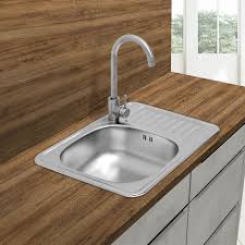 Lavandino in acciaio 1 prezzo:15 € comune:battipaglia (sa). Lavello Da Incasso Cucina In Acciaio Inox Quadrato Con Vasca A Sinistra 58x48 Cm